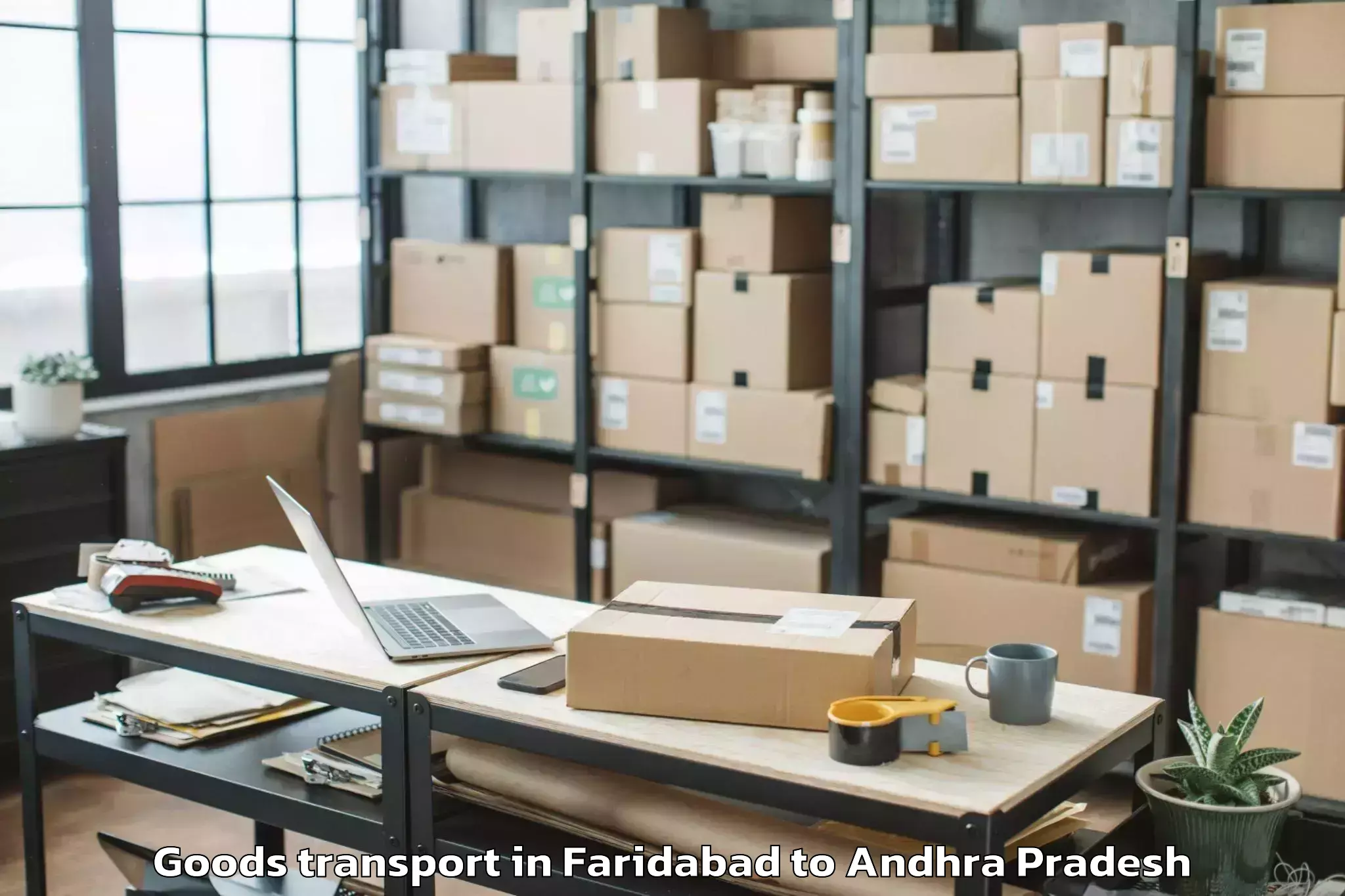 Book Your Faridabad to Podalakur Goods Transport Today